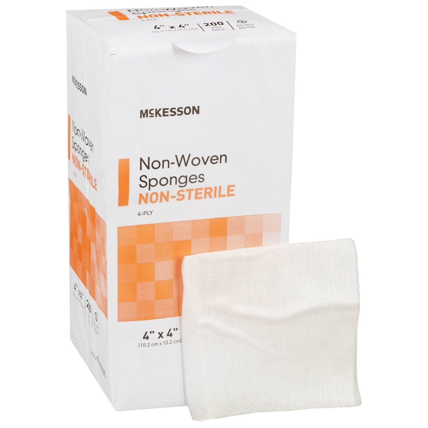 McKesson NonSterile Nonwoven Sponge, 4 x 4 Inch