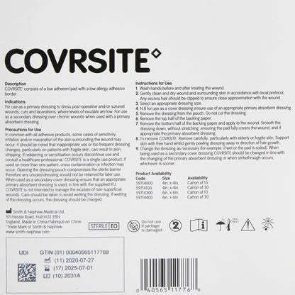 Covrsite Composite Dressing, 6 x 6 Inch, 30 ct