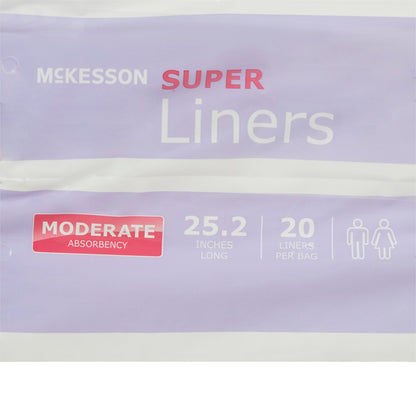 McKesson Super Incontinence Liner, 20 ct