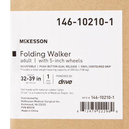 McKesson Folding Aluminum Walker