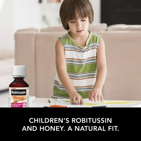 Robitussin Children's Honey Cough & Chest Congestion DM Liquid, 4 oz.