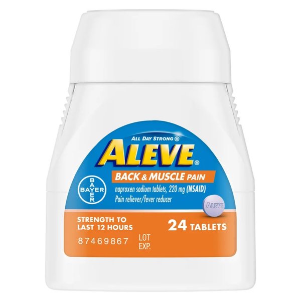 Aleve Back & Muscle Pain Naproxen Sodium Tablets, 24 ct.