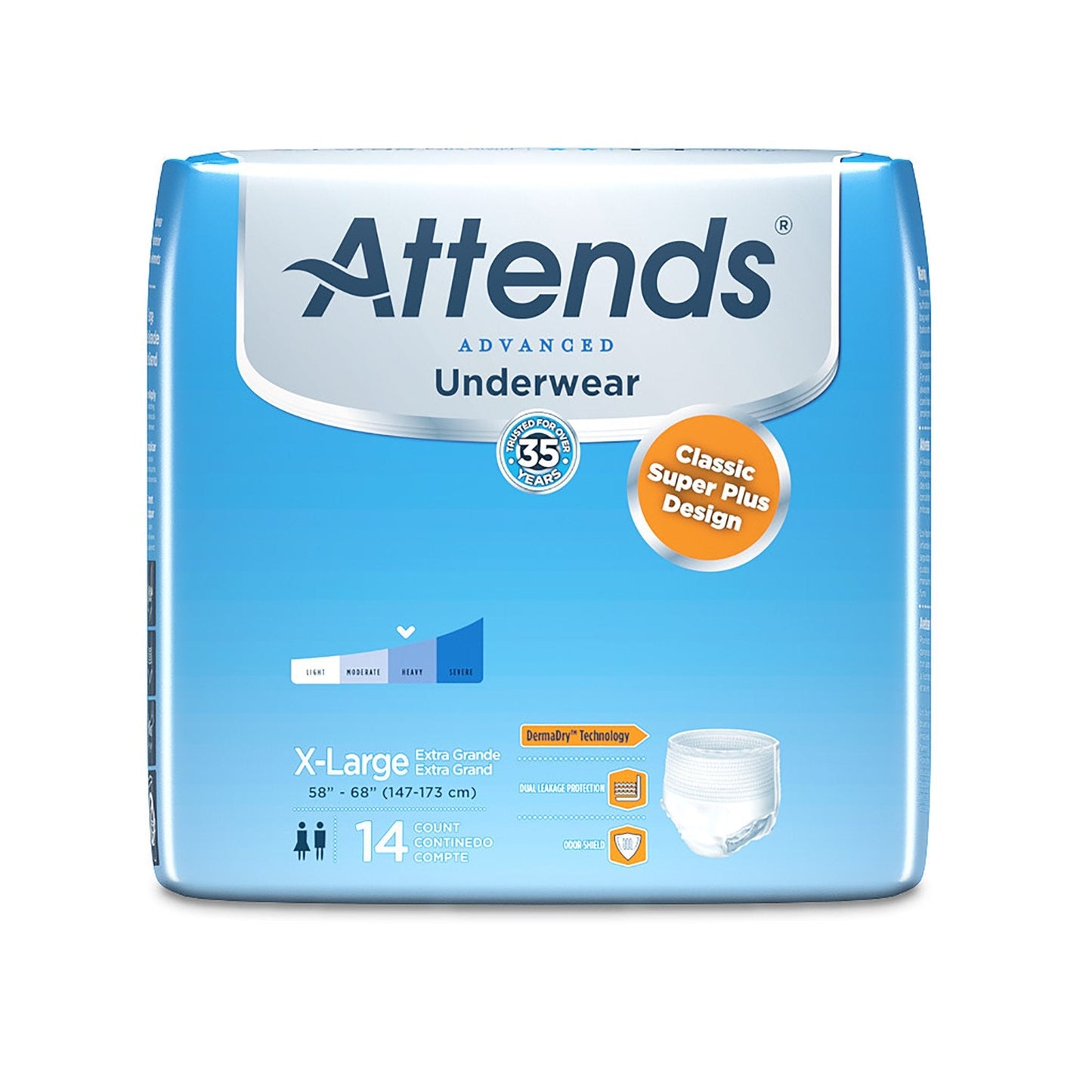 Attends® Advanced Underwear, X-Large, 14 ct