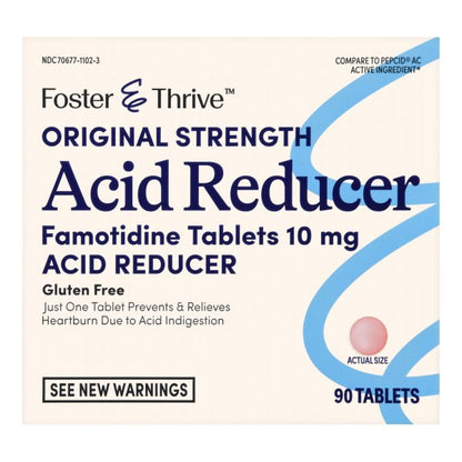 Foster & Thrive Original Strength Acid Reducer Tablets, 10 mg