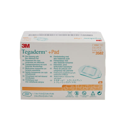 3M™ Tegaderm™ Film Dressing with Pad, 2 x 2-3/4 Inch