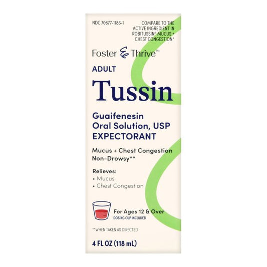 Foster & Thrive Tussin Cold and Cough Relief, 4 oz.