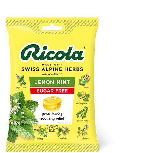 Ricola Original Cough Suppressant Throat Drops, Sugar Free, 19 ct.