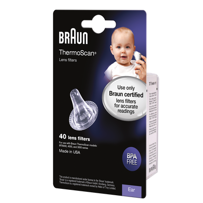 Braun ThermoScan Lens Filters, 40ct