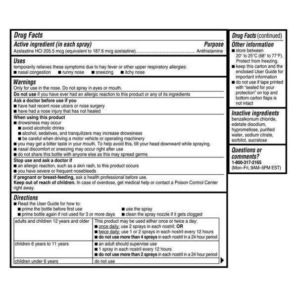 Children's Astepro Nasal Spray, Steroid Free Antihistimaine, 60 Metered Sprays