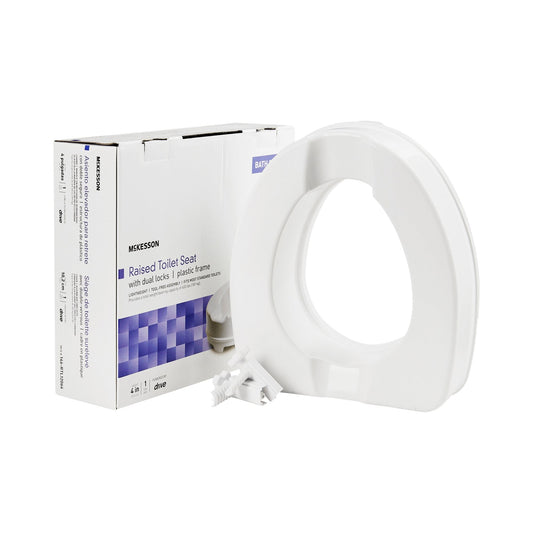 McKesson Raised Toilet Seat, 4-Inch Height