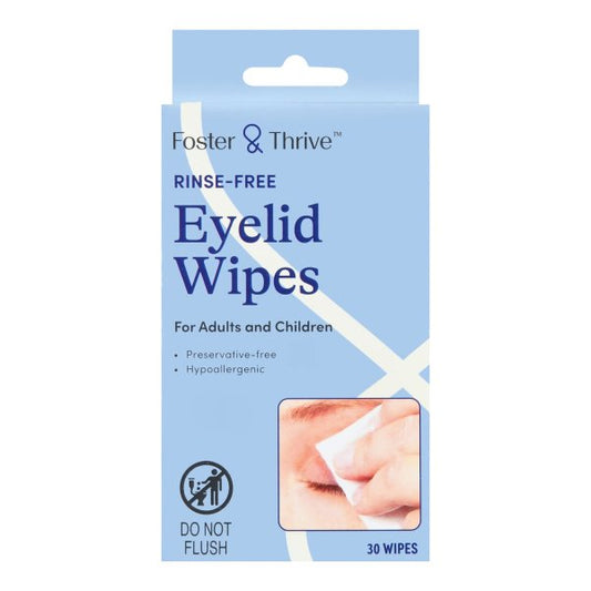 Foster & Thrive Eyelid Wipes, 30 ct.