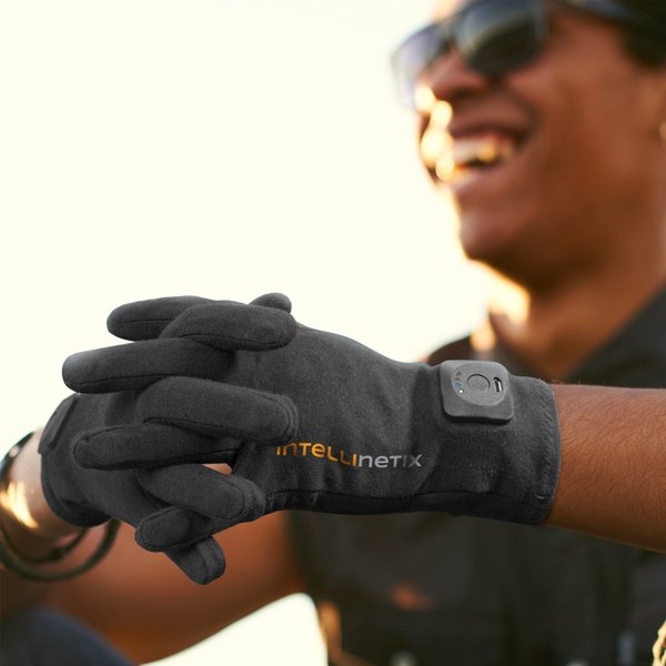 Intellinetix® Arthritis Vibrating Gloves, Large, Black