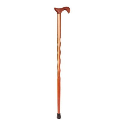 Brazos Twisted Derby Handle Handcrafted Walking Cane, 34-37 Inch