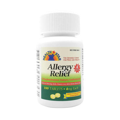 Health*Star® Chlorpheniramine Maleate Allergy Relief, 100 ct