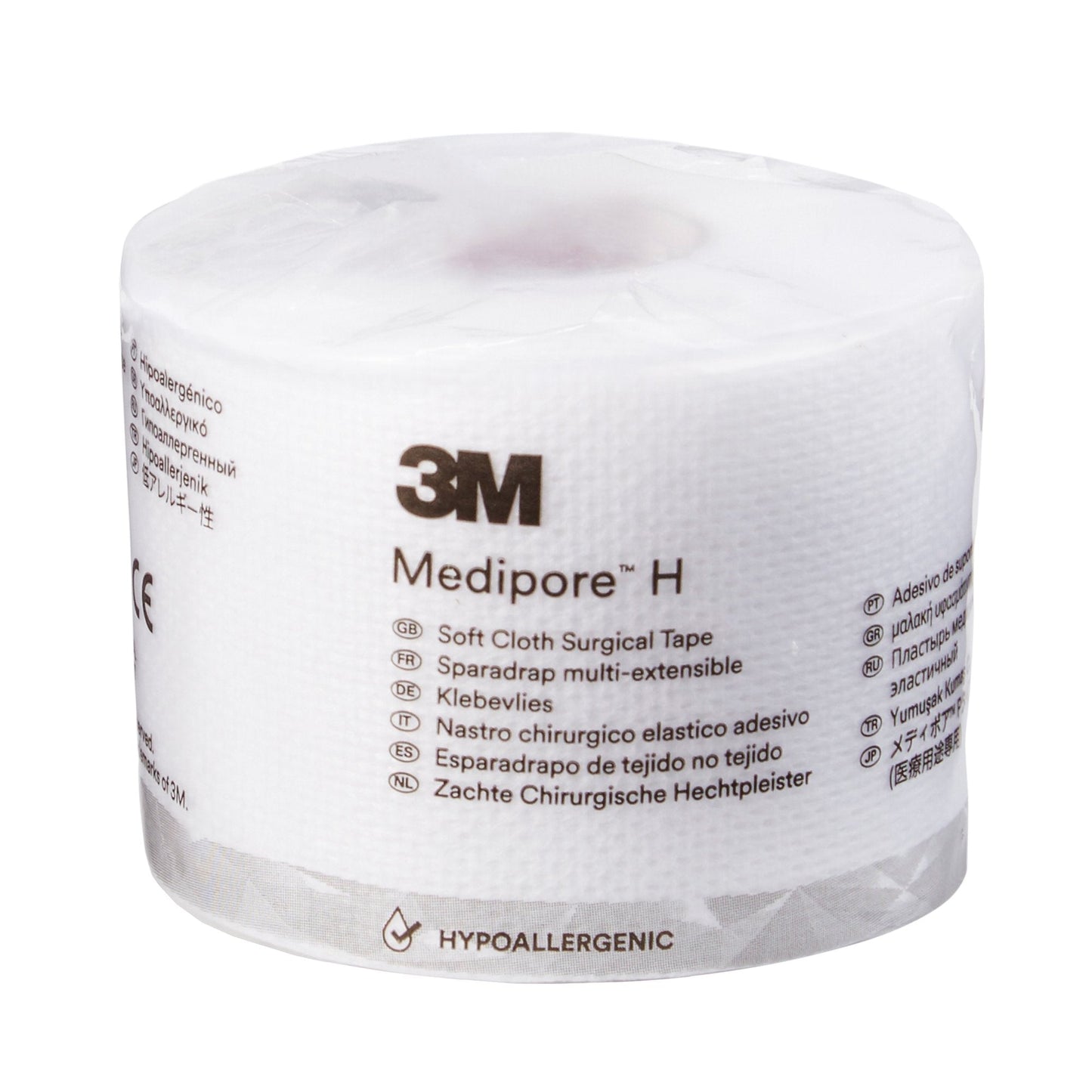 3M™ Medipore™ H Cloth Medical Tape, 2 " x 10 Yard, White, 12 rolls