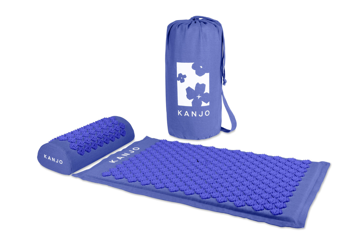 Kanjo Memory Foam Acupressure Mat Set, Periwinkle