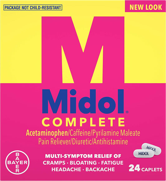 Midol® Complete Multi-Symptom Relief Caplets, 24 ct.