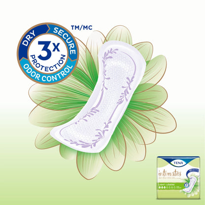 Tena® Intimates™ Ultra Thin Light Long Bladder Control Pad, 10" Length, 24 ct