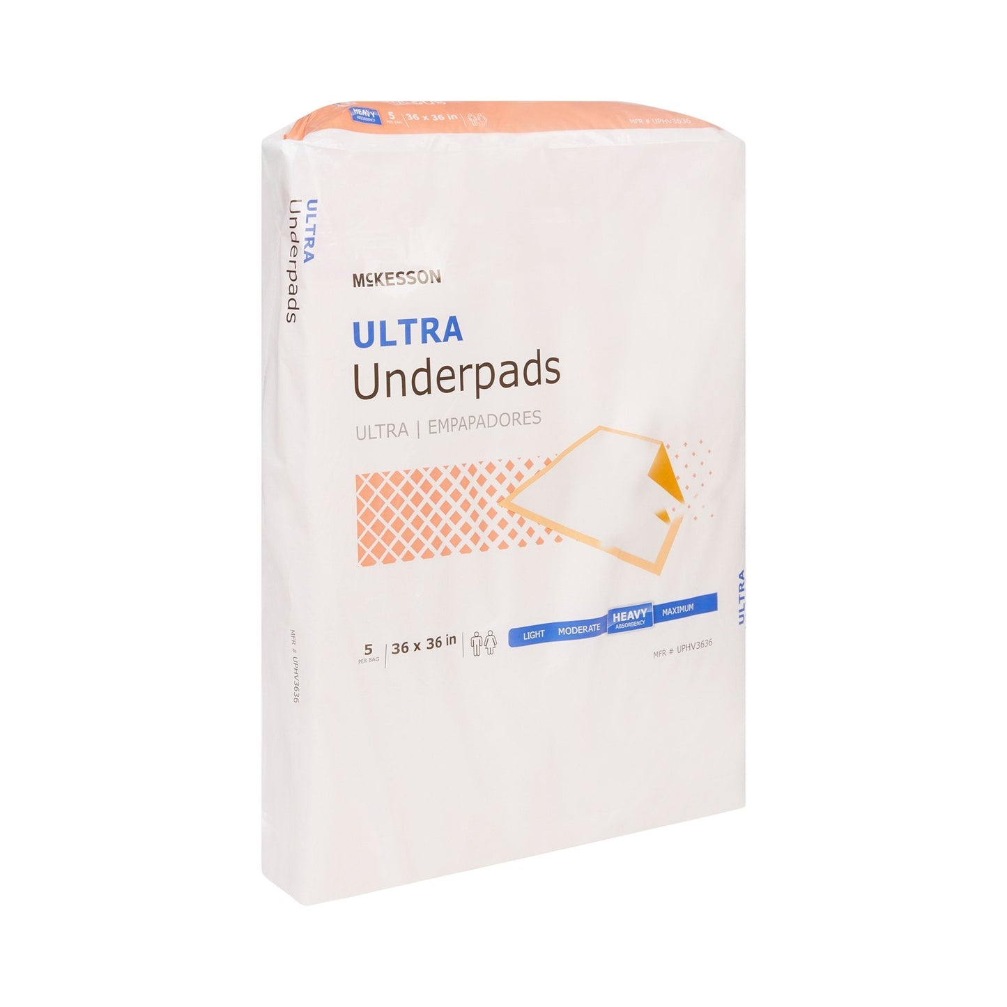 McKesson Ultra Heavy Absorbency Underpad, 36 x 36 Inch, 50 ct