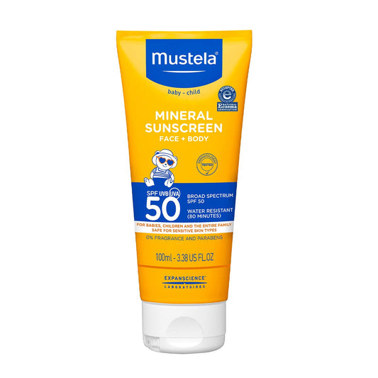 Mustela Mineral Sunscreen Spf 50, 3.38 oz