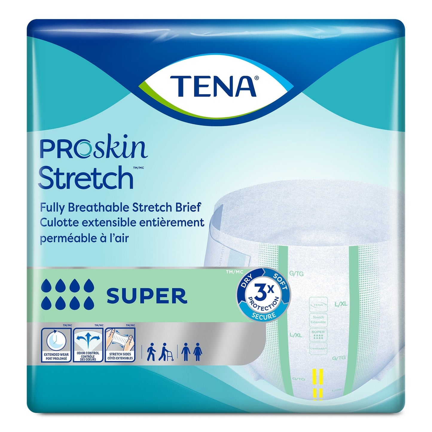 Tena® Stretch™ Super Incontinence Brief, Large / Extra Large, 28 ct