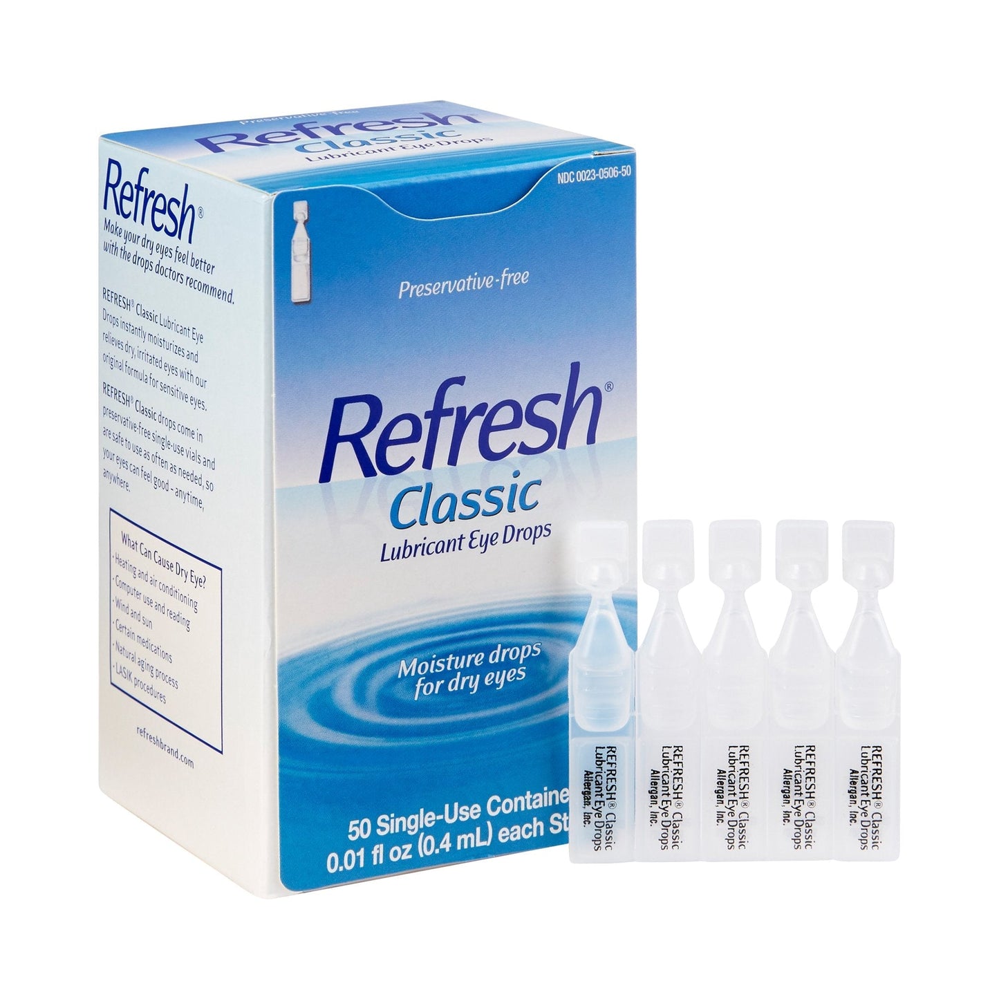 Refresh Classic Lubricant Eye Drops. 30 Single Use Containers