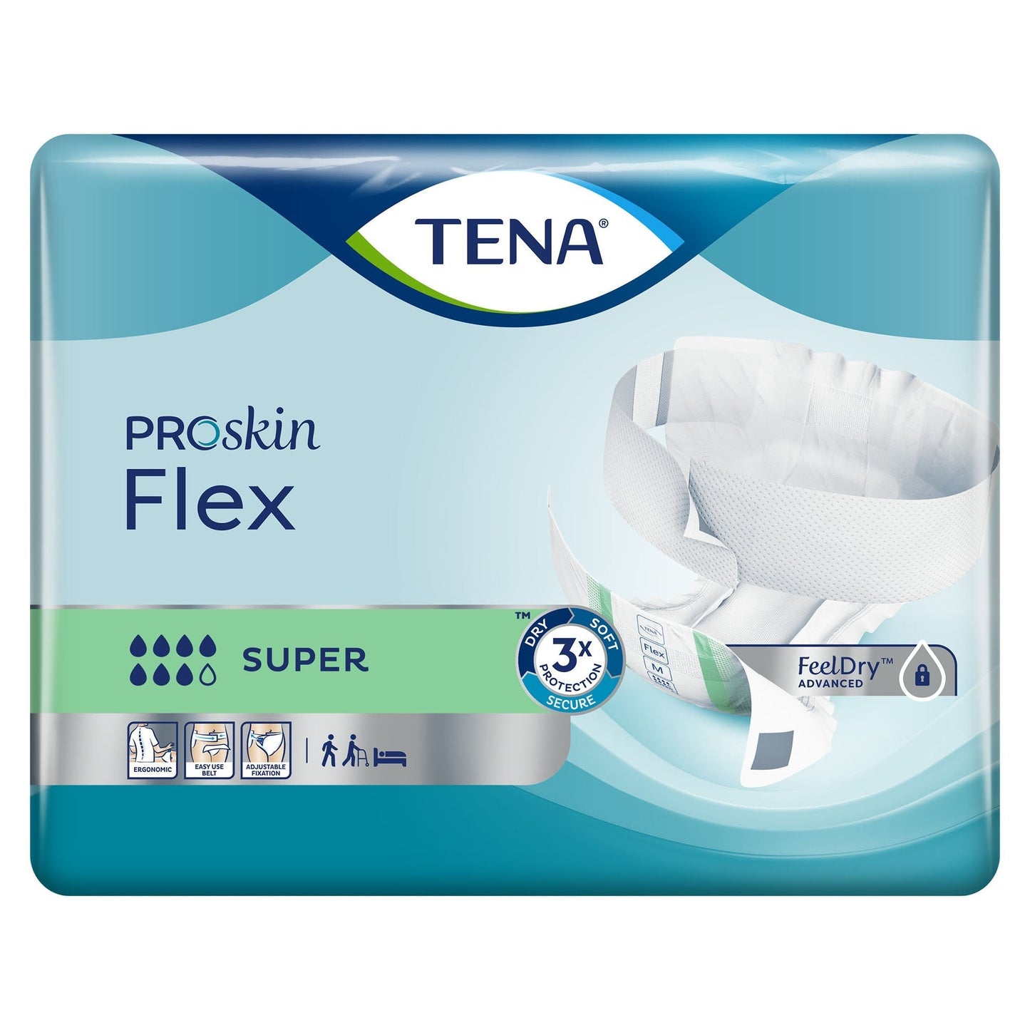 Tena® Flex™ Super Incontinence Belted Undergarment, Size 12, 90 ct