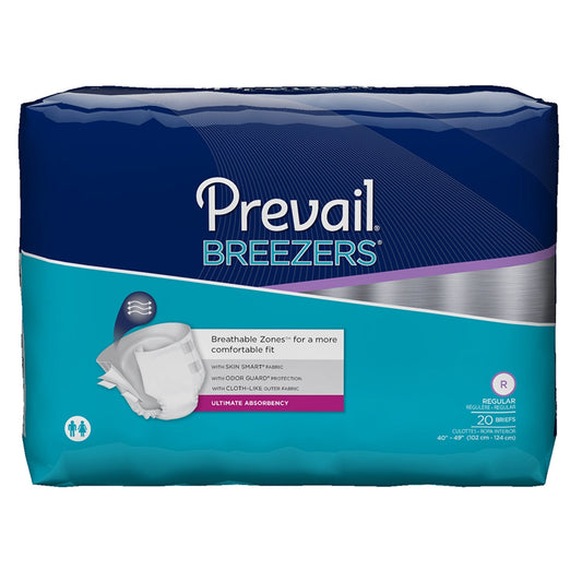 Prevail® Breezers® Ultimate Incontinence Brief, Regular, 20 ct