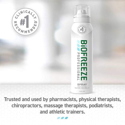 Biofreeze Professional 10.5% Menthol Pain Relief Spray, 4 oz.