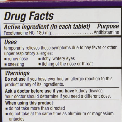 Allegra® Fexofenadine Allergy 24 hour Relief, 45 ct