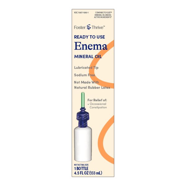 Foster Thrive Ready to Use Enema, 100% Mineral Oil, 4.5 oz.