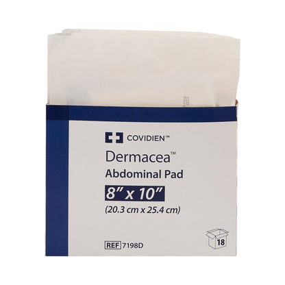 Dermacea™ Sterile Abdominal Pad, 8 x 10 Inch, 18 ct