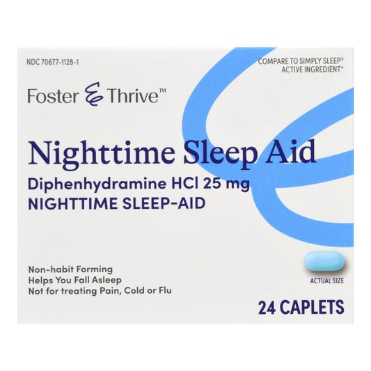 Foster & Thrive Nighttime Sleep Aid Caplets, 24 ct.