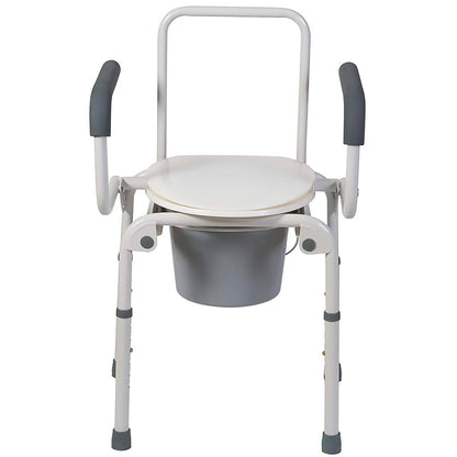 Mabis® Drop-Arm Steel Commode