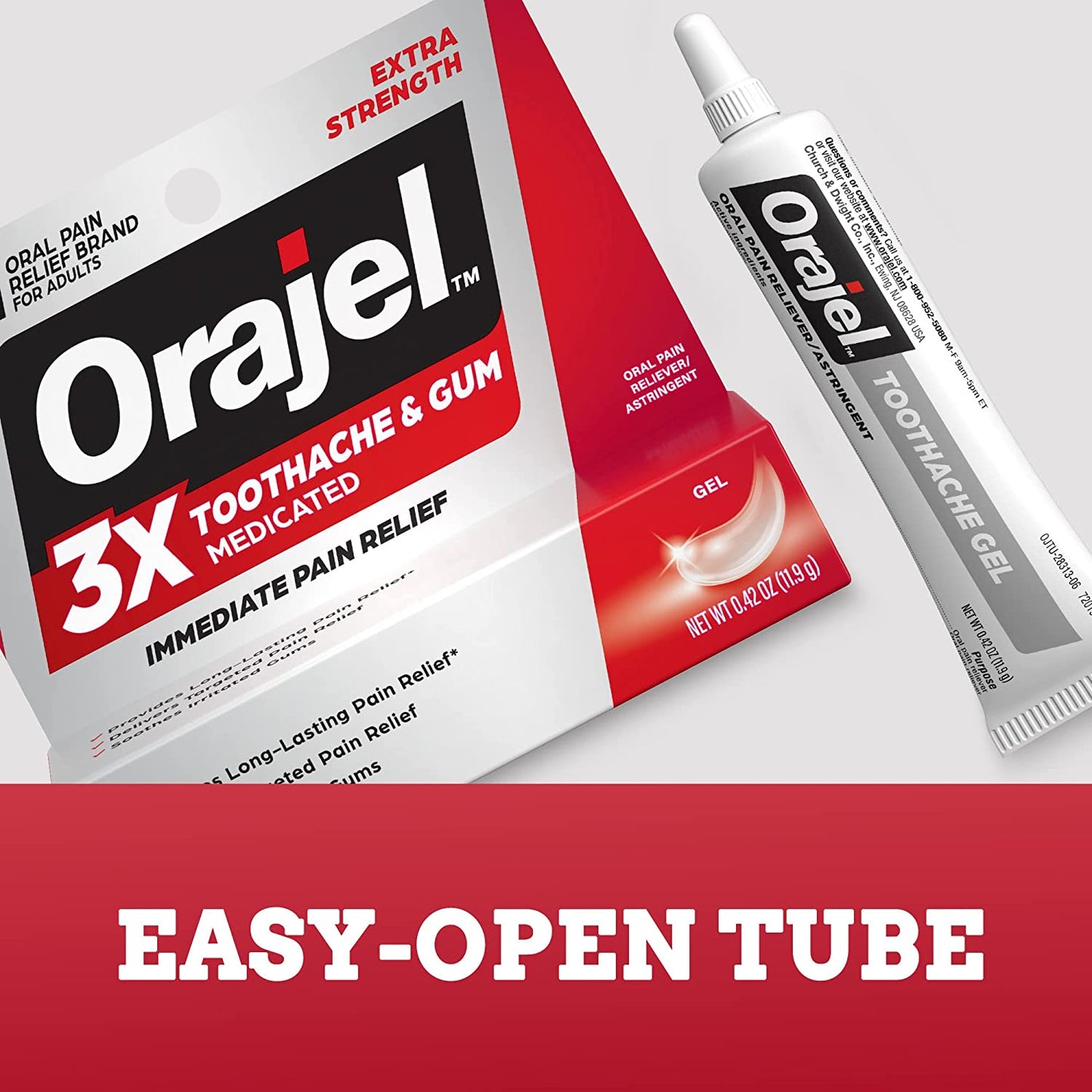 Orajel® Oral Pain Relief Gel, 0.42 fl oz