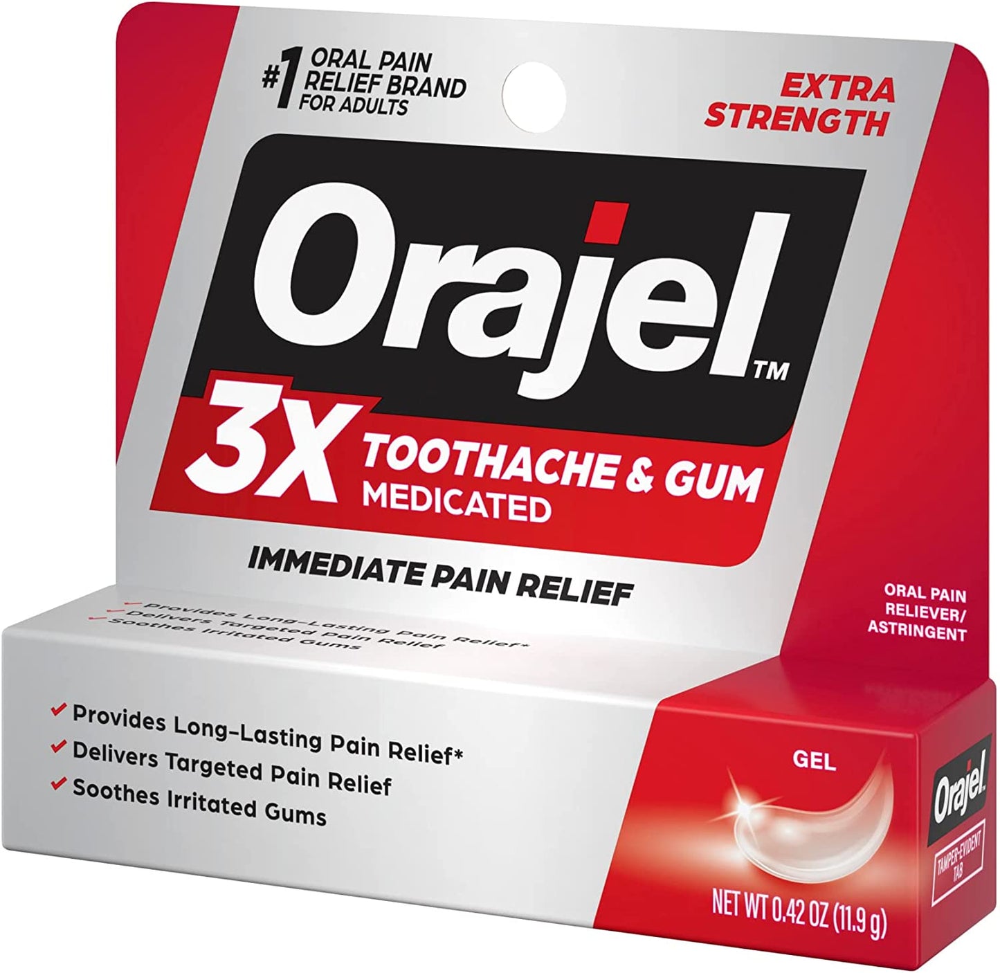 Orajel® Oral Pain Relief Gel, 0.42 fl oz