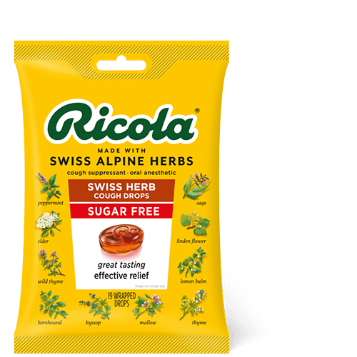 Ricola Original Cough Suppressant Throat Drops, Sugar Free, 19 ct.