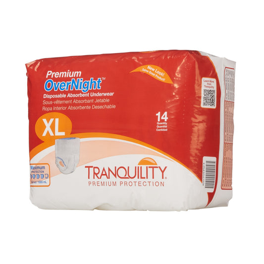 Tranquility® Premium OverNight™ Absorbent Underwear, Extra Large, 14 ct