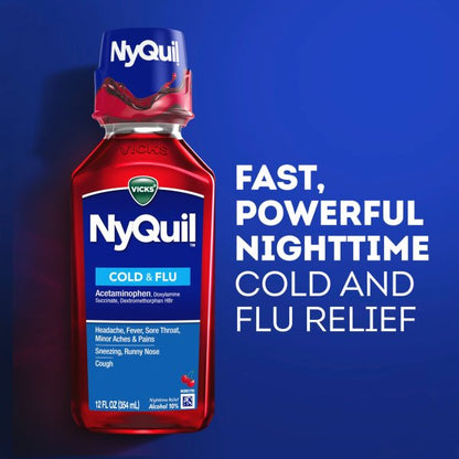 NyQuil Cough, Cold & Flu Nighttime Relief Liquid