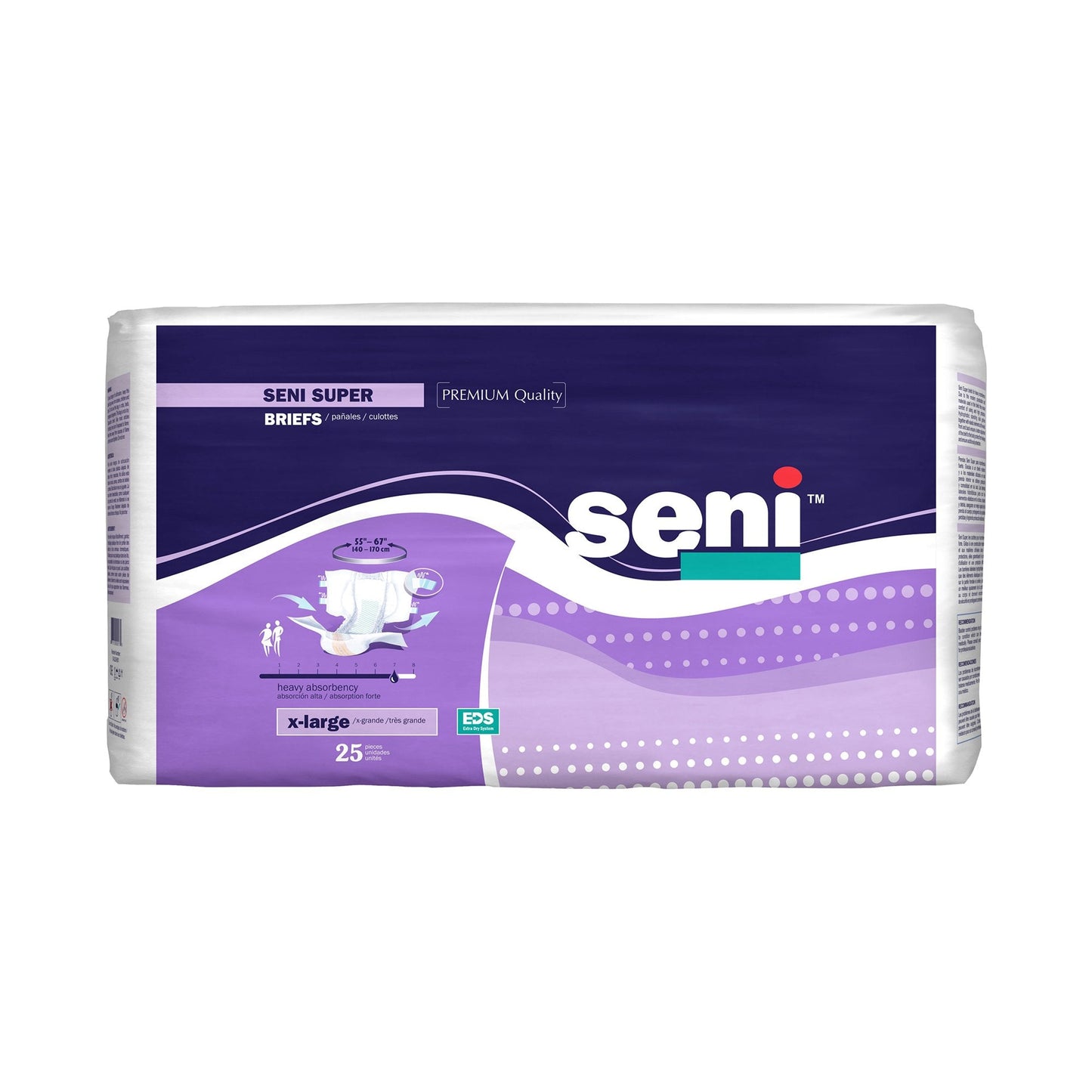 Seni® Super Heavy Absorbency Incontinence Brief, XL, 25 ct