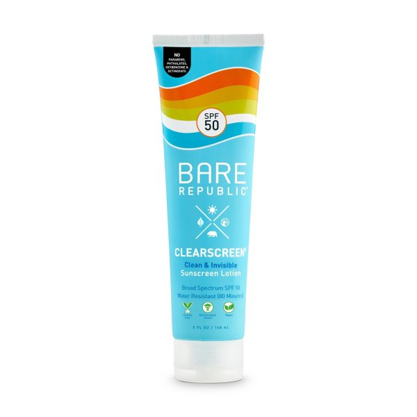 BARE Republic Clearscreen SPF 50 Sunscreen Lotion 5 oz.