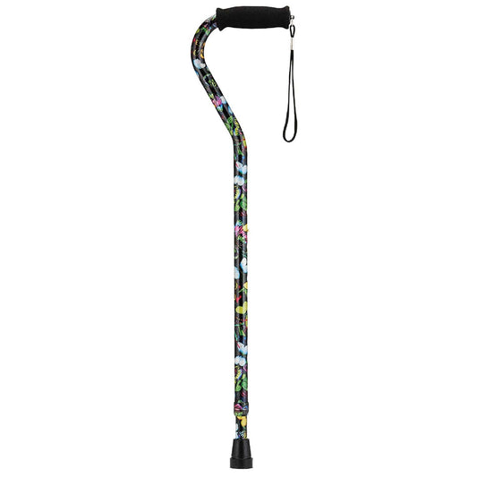 Nova Butterflies Print Offset Cane, 30 – 39 Inch Height