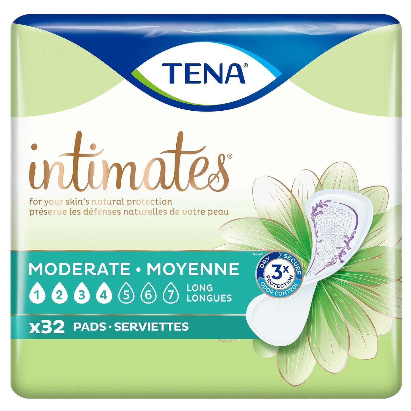 Tena® Intimates™ Moderate Bladder Control Pad, 13-Inch Length, 32 ct