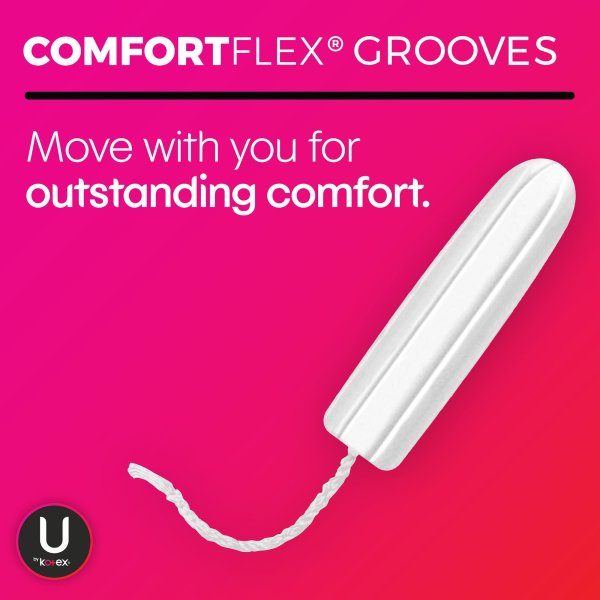 U By Kotex Click Compact Tampon Super Absorbency, 16 ct.