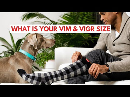 VIM & VIGR Heathered Collection Dark & Light Grey Cotton Compression Socks, 30-40 mmHg