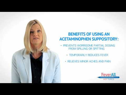 FeverAll® Children's Fever Reducer and Pain Reliever, Rectal Suppository, 6 ct.