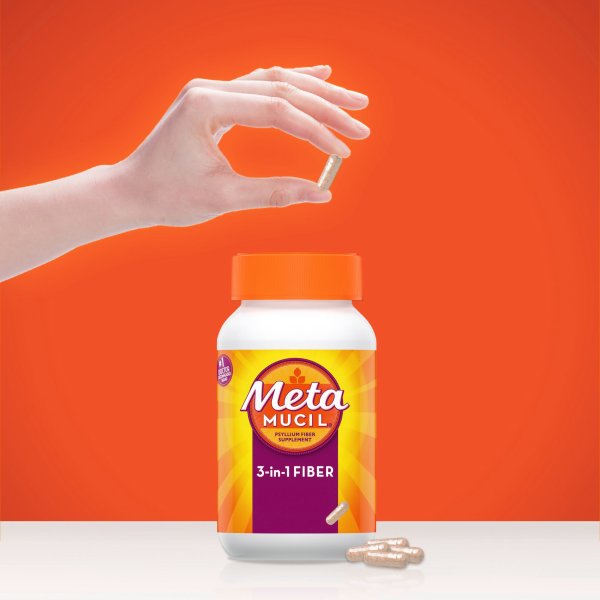 Metamucil 3-in-1 Fiber Capsules, 100 ct.