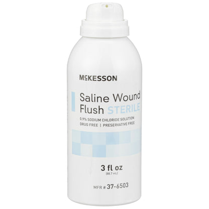 McKesson Saline Wound Flush, Spray Can, Sterile, 3 oz