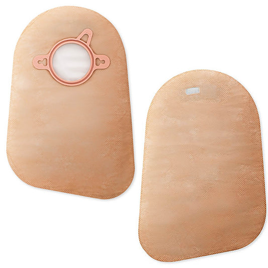 New Image™ Two-Piece Closed End Beige Filtered Ostomy Pouch, 9 " Length, 2.25 " Flange