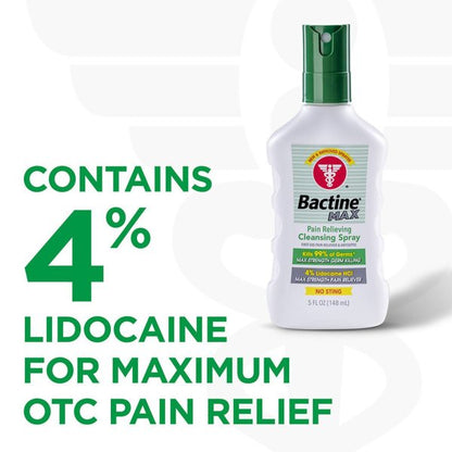 Bactine? Max Pain Relieving Cleansing Spray, 5 oz.